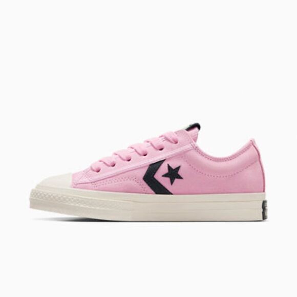 Converse Star Player 76 Black & Pink Suede Sneakers Shoes Size 13 - Picture 9 of 13